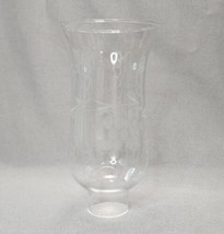 Vintage Etched Grapes Light Shade Glass 7&quot; Hurricane Lamp Chimney 1 3/4&quot;... - $14.85