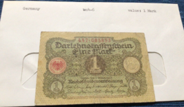 GERMANY 1920 1 MARK CIRCULATED BANKNOTE Currency Note ~886A - $3.95