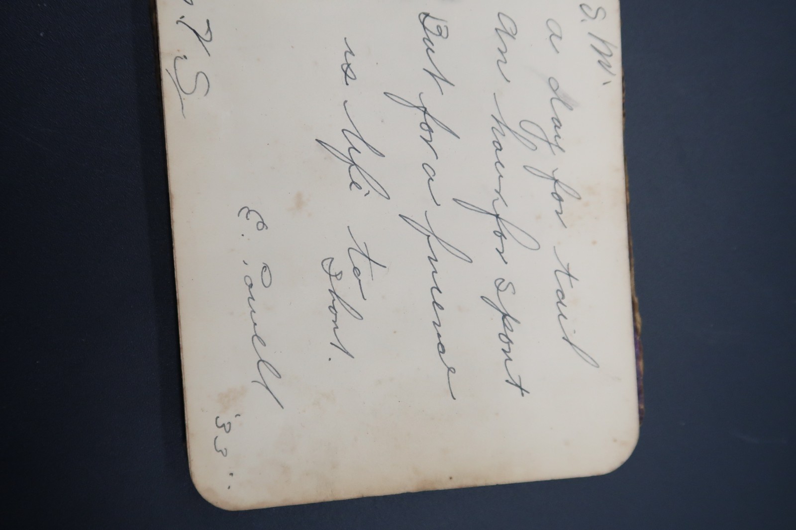 Antique Autograph Booklet Montreal Canada Souvenir Unknown Signatures Unusual Item image 9