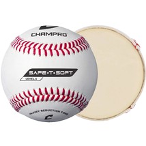 Champro Safe-T-Soft Level 5 Baseball (White, 9-Inch) Pack of 12 - £59.76 GBP