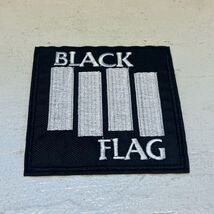 Black Flag Band Iron On Patch SST Bars Logo Circle Jerks Agnostic Front - $7.99