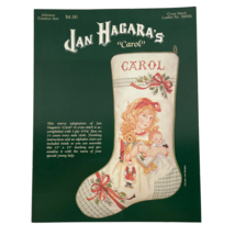 Jan Hagara&#39;s Carol Christmas Stocking Pattern Cross Stitch - $14.13