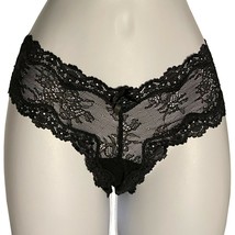 Victoria Secret nwt pair panties XS Cheeky Black lacy - $13.99