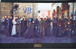 Game Of Thrones Signed Photo X2 - Kit Harrington &amp; Emilia Clarke - 11&quot;x 17&quot; w/CO - £437.04 GBP