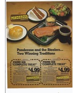 1981 Ponderosa Steakhouse Print Ad Vintage 8.5&quot; x 11&quot; - $20.06