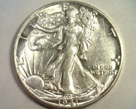 1941-D Walking Liberty Half Choice About Uncirculated+ Ch Au+ Nice Original Coin - £23.05 GBP