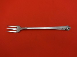 Damask Rose by Oneida Sterling Silver Cocktail Fork 5 3/8&quot; Heirloom Silverware - £38.78 GBP