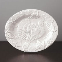 White Harvest  Holiday Turkey Serving Platter (New) 16&quot; - £101.63 GBP