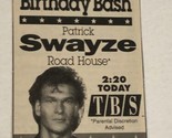 Road House Scared Tv Guide Print Ad Patrick Swayze TPA15 - £4.74 GBP