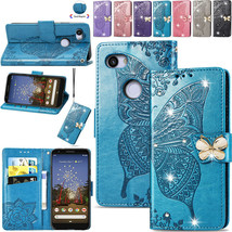 Diamond Bling Magnetic Flip Leather Wallet Case Cover For Google Pixel 5 3 4a 5G - £42.14 GBP