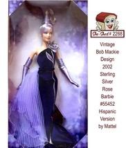 Sterling Silver Rose Hispanic Barbie Bob Mackie Mattel Vintage 2002 Barbie - £46.82 GBP