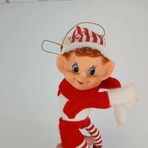 Vintage Pixie Sprite Knee Hugger Bendable Posable Shelf Sitter Xmas Deco... - $28.69