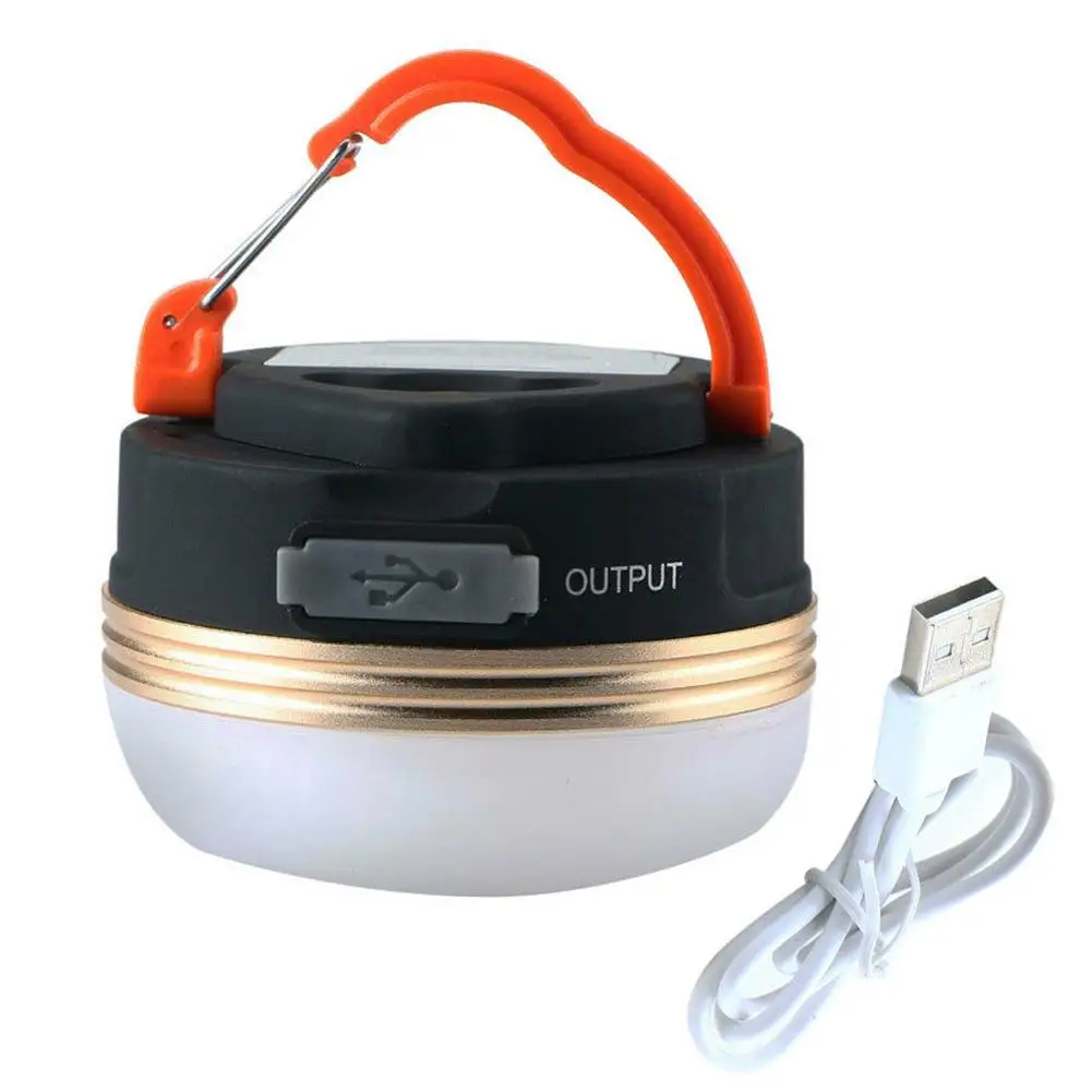 Outdoor Camping Magnetic Portable Mini USB Rechargeable LED Tent Hanging Lantern - £14.17 GBP