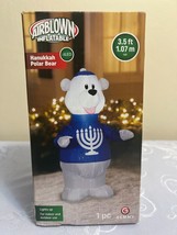 3.5 ft Gemmy Airblown Inflatable  Hanukkah Bear - £23.35 GBP