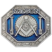 Mason Blue &amp; Silver Metal Belt Buckle - €7,11 EUR