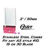 OSTER STAINLESS STEEL GUIDE 2" COMB*Fit A5 GOLDEN,TURBO,VOLT,PRO3000i,A6... - $24.99
