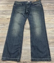 Antik Denim Jeans Men 40X33.5 Straight Med Wash Cowboy Embellished Weste... - £22.58 GBP