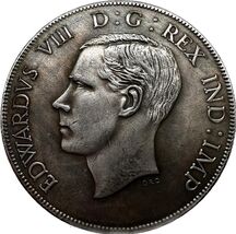 1937 Eduardo VIII Medalla de Fantasía Conmemorativa - $18.55 CAD