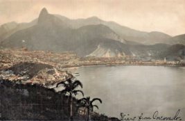 Rio De Janeiro Brazil~View From CORCOVADO~1920s Photo Postcard - £9.97 GBP