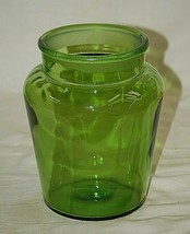 Classic Emerald Green Glass Flower Vase Decorative Glassware Unknown Maker b - £31.84 GBP