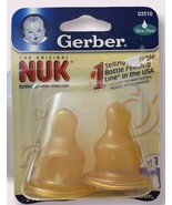Gerber Original NUK Orthodontic Rubber Nipples Sz.1 Slow Flow Newborn 2 ... - $24.95