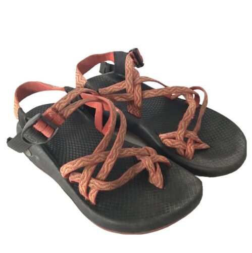 Primary image for CHACO Womens Shoes Orange Strappy Sandals Toe Strap Adjustable Sz 6