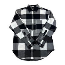 Abercombie Fitch Soft A&amp;F Flannel Button Up Shirt Womens XS Oversized Pl... - $19.59