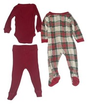 Cloud Island Baby Sleepers 0-3 Months Lot 4 Footed Mittens Pajamas Blue image 5