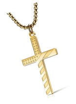 Stainless Steel American Flag Cross Necklace 4:13 - $80.72