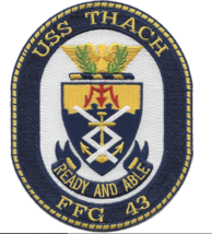 5&quot; Navy Uss Thach FFG-43 Embroidered Patch - £23.46 GBP
