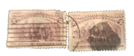 Rare Landing of Columbus Postage Stamps over stamped good condition 1893 2 Cent - £28.34 GBP