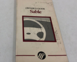 1996 Mercury Sable Owners Manual Handbook OEM H04B43026 - $14.84