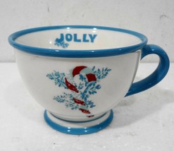 Starbucks Jolly Candy Cane Blue White Holiday Christmas 2007 Coffee Cup 10oz NEW - $23.03