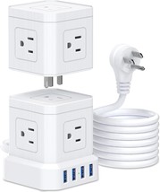 Power Strip With Usb, Toprek Power Strip Tower With 9 Ac, Kitchen 1625W/13A - £30.29 GBP