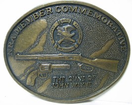Vintage NRA Member Commemorative The Guns Of John Wayne Belt Buckle - £12.67 GBP