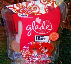 2 Glade PlugIns Scented Oil Refills POPPY GROOVE - £6.03 GBP