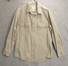 Cabelas Outdoors Shirt Mens Medium long sleeve button up Camping Fishing - £11.42 GBP