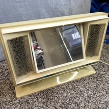 Vtg Mid Century Makeup Mirror Lit Vanity A Perfect Touch Retro Decor Northern - £23.97 GBP