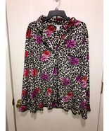 NWT Sophia Intimates Womens 3X Velvet Leopard &amp; Floral Print PJ Loungewe... - €12,88 EUR
