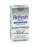 Refresh Optive Advanced Eye Drops 10mL Exp 12/2025+2026+ - $11.87