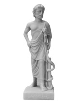 Small Asclepius Greek God of Medicine &amp; Physicians Statue Sculpture 6.3 in - £28.24 GBP