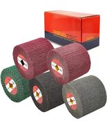 Lot of 5 Renotec 120x100mm Non-Woven Abrasive Flap Wheel Drawing Polishing - $1,279.29 MXN