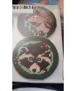 Wildlife Cloth Round Squirrel and Raccoon Christmas Ornaments NIB - £11.02 GBP