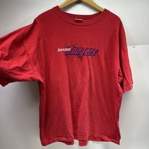 Vintage Hank Aaron Originals Texas Rangers Short Sleeve T Shirt Mens Red 2 XL - £20.09 GBP