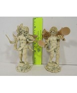 2 Vintage Fontanini? Depose Italy Angel Cherubs 5” Figurines Numbered Le... - £14.69 GBP