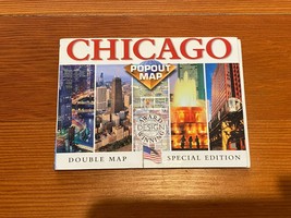 Chicago California Pop Out Travel Tourist Map - Pocket Sized Foldable Map - £3.73 GBP