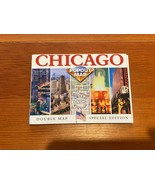 Chicago California Pop Out Travel Tourist Map - Pocket Sized Foldable Map - £3.73 GBP