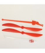 Swizzle Stick TWA 2 Plastic Propeller Giraffe White Stir Stick - $128.86 MXN
