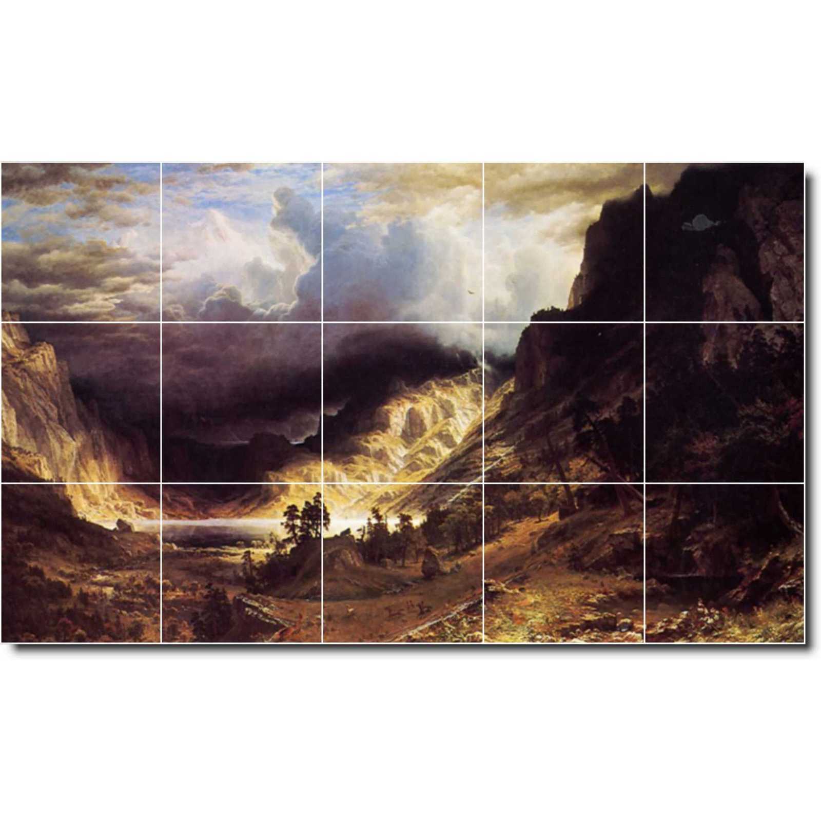 Bierstadt albert a storm in the rocky mountains mr rosalie