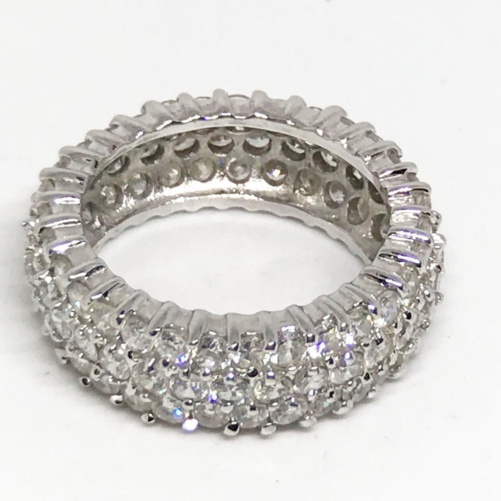 Primary image for Sterling Silver Cubic Zirconia Ring Size 8.25